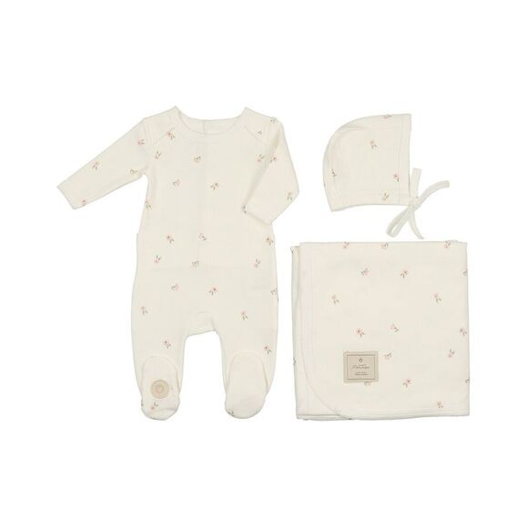 Mon Tresor GirlsCascade Of Blossoms Layette Set White
